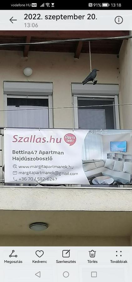 Bettina47 Apartman Hajdúszoboszló Dış mekan fotoğraf